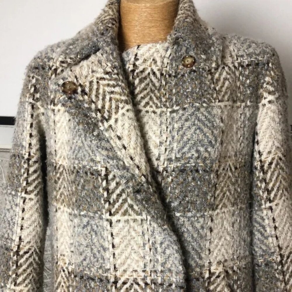GERARD DAREL SIANA PRINTED COAT IN BEIGE Size 38 Siana Printed Coat-Women